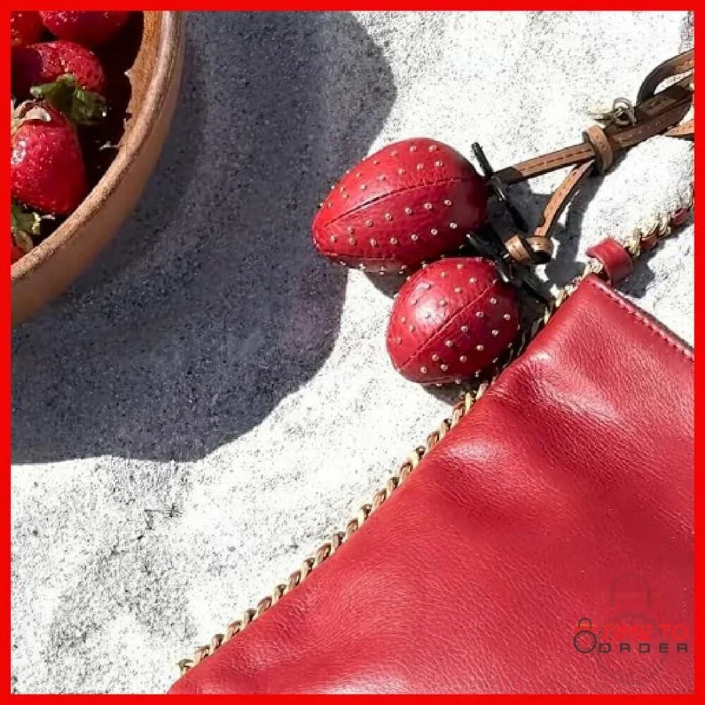 Silver Key Charm with Leather Tassel Bag Accessory 4.75